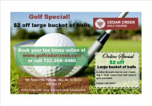 Cedar Creek golf, Retail Me Not coupon4
