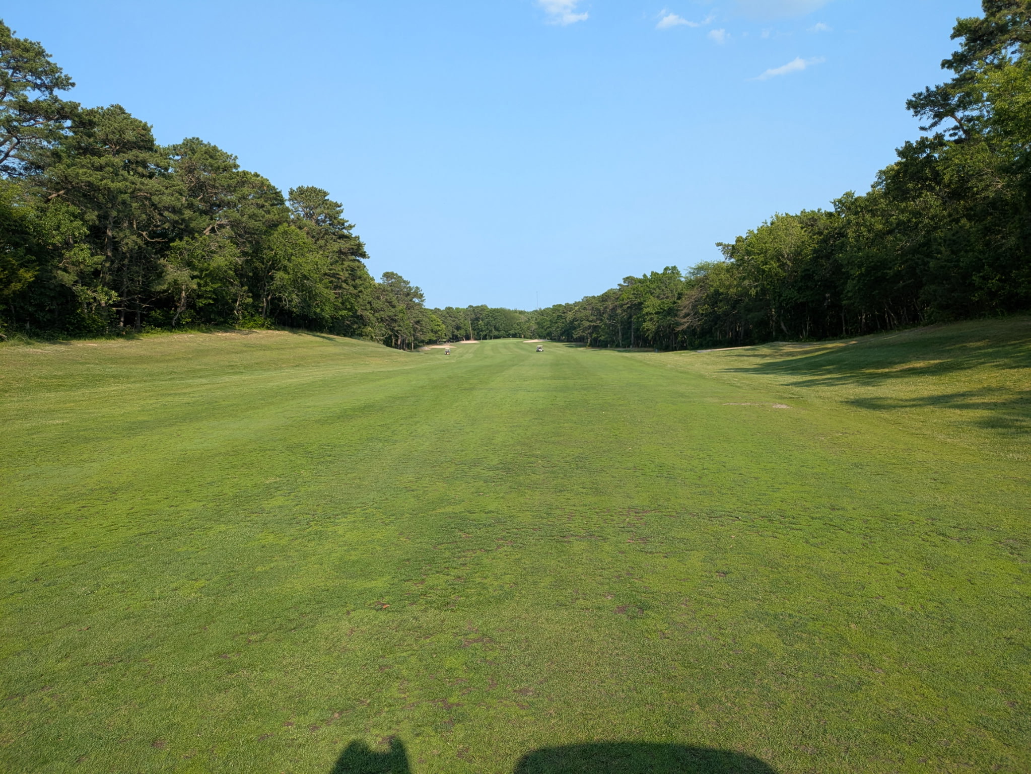 Fairway on golf course green